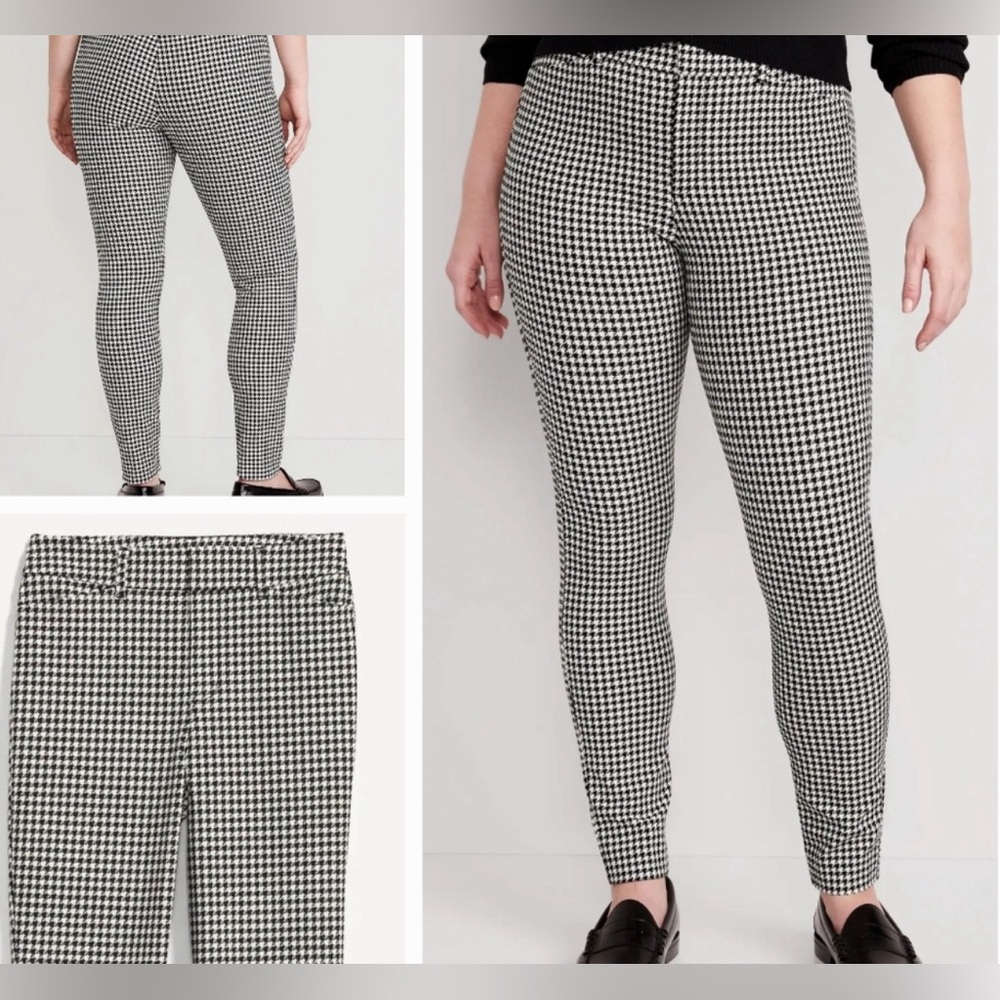 Old Navy Pixie Pant-6 Tall-Houndstooth Print